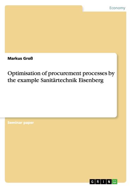 Optimisation of procurement processes by the example Sanitärtechnik Eisenberg