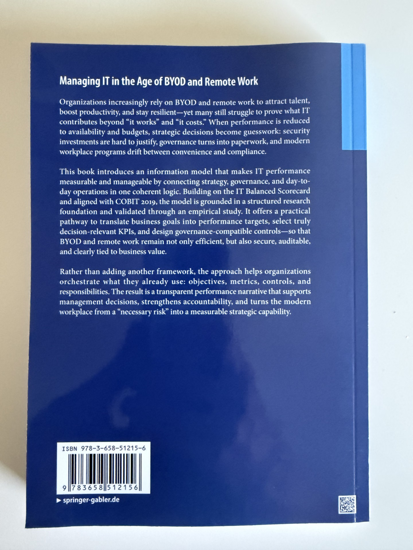 Rückseite Managing IT in the Age of BYOD and Remote Work