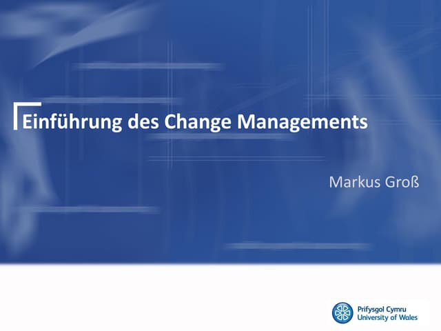 Change Management